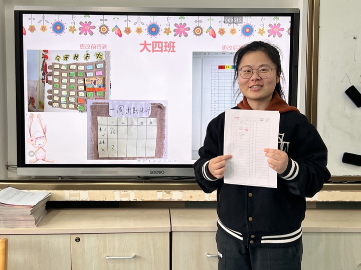 ​大班组《说说我班的签到表》研讨活动